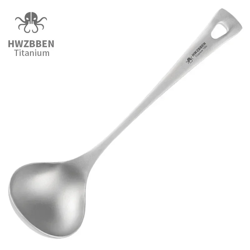 Camping Cooking Kit - HWZBBEN-Colheres De Sopa De Titânio Com