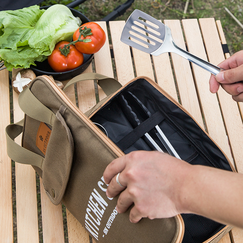 Camping Cooking Kit - Conjunto de Utensílios de Cozinha para