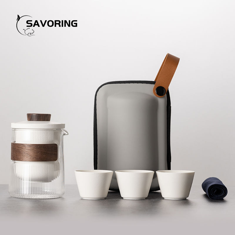 Camping Cooking Bag - Conjunto de chá de cerâmica chinesa