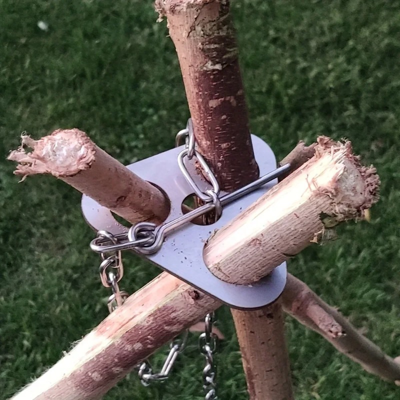 Camping Hanging Cooking Pot - Suporte Portátil para Panelas de Churrasco