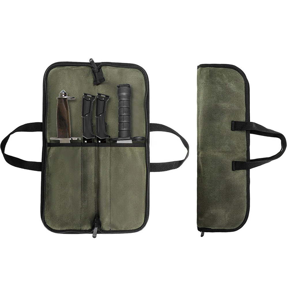 Camping Cooking Bag - Bolsa de Lona Encerada para Facas