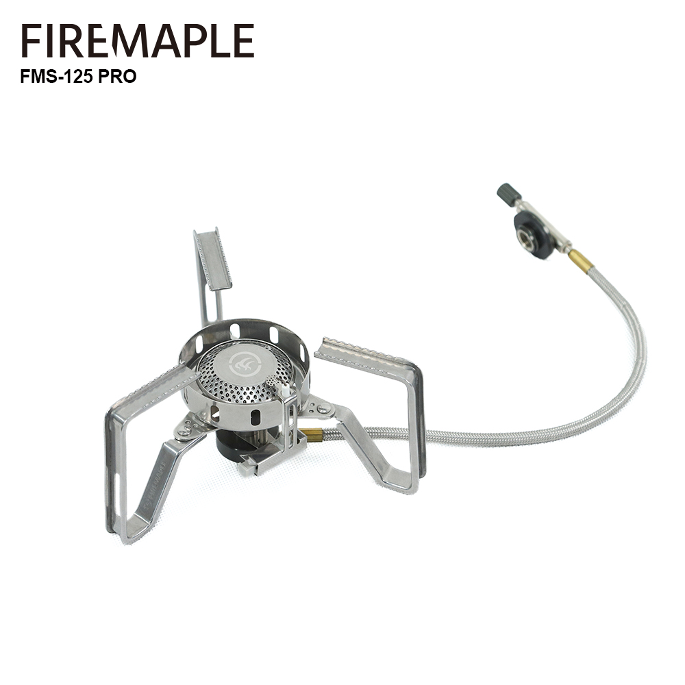 Cooking On Camping Stove - Fire-Maple Windproof Split Gás Burner, Equipamento