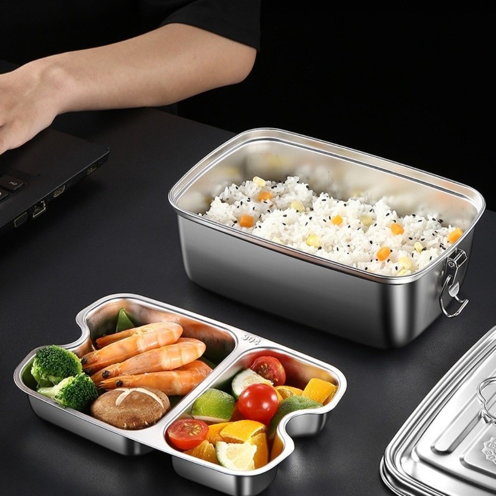 Camping Cooking Heater - Lancheira de aço inoxidável de camada