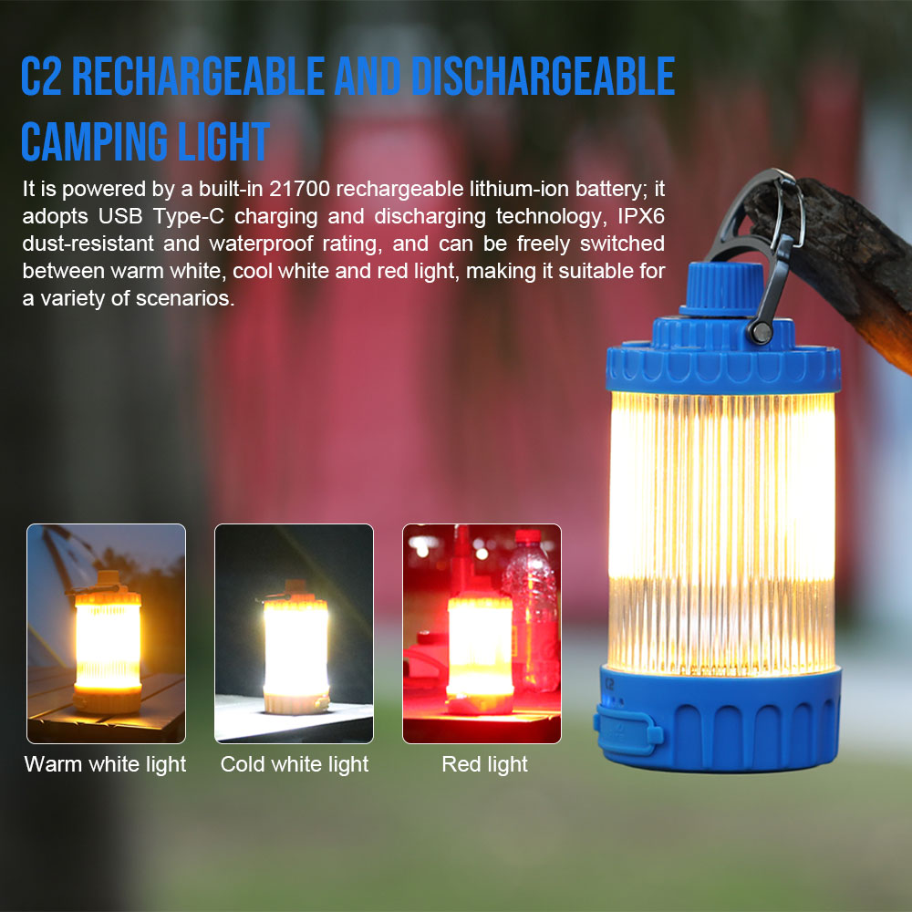 Camping Cooking Tent - Trustfire-USB recarregável LED Camping luzes, built-in