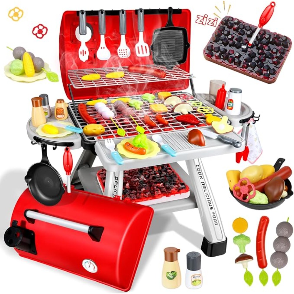 Camping Cooking With Kids - Conjunto de Brinquedos de Churrasqueira para