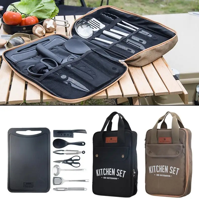 Camping Cooking Kit - Conjunto de Utensílios de Cozinha para