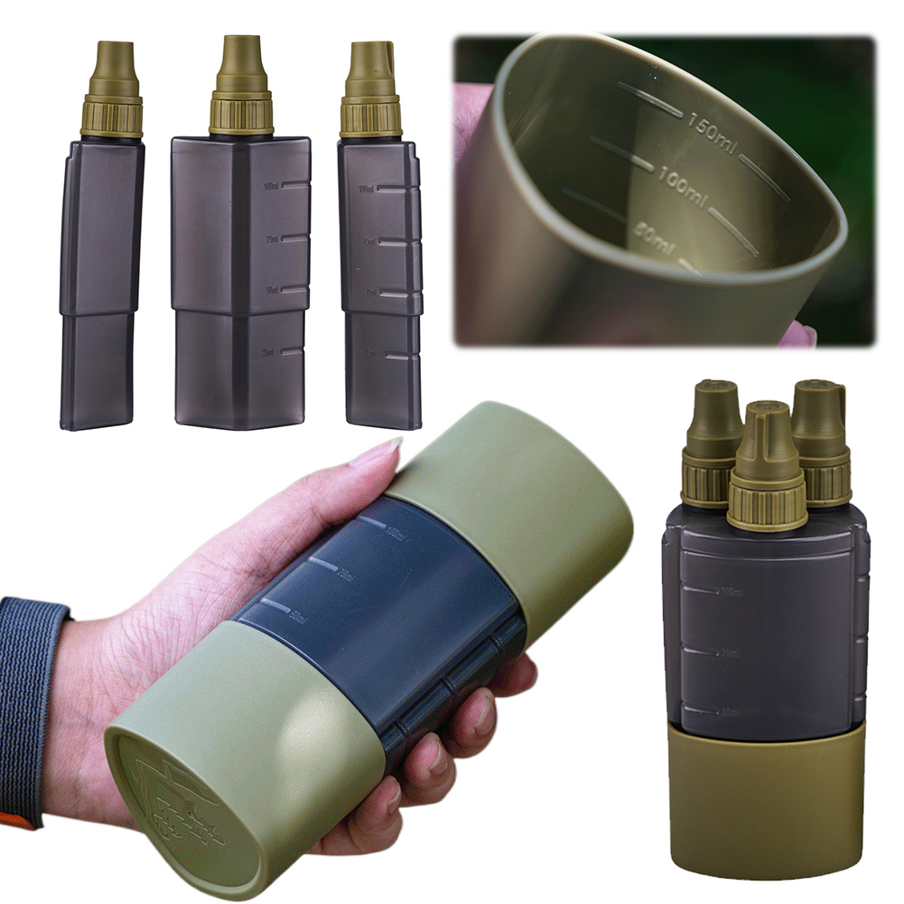 Camping Cooking Kit - 3 em 1 garrafa dispensadora de