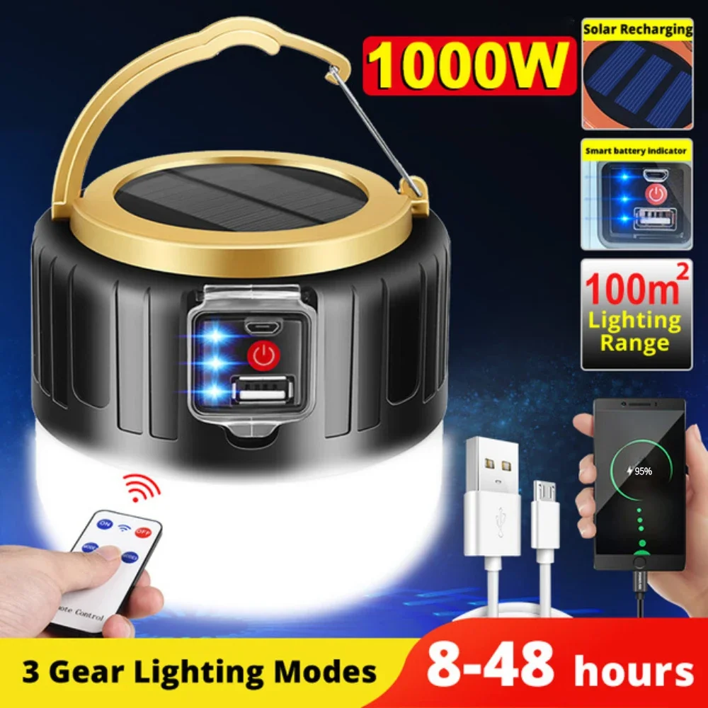 Camping Cooking Tent - 1000w ao ar livre solar led