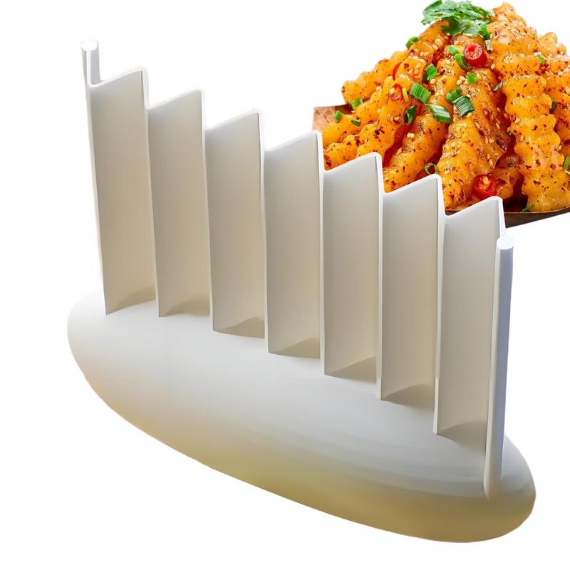 Camping No Cooking Meals - Crinkle fritar cortador de cozinha ondulado