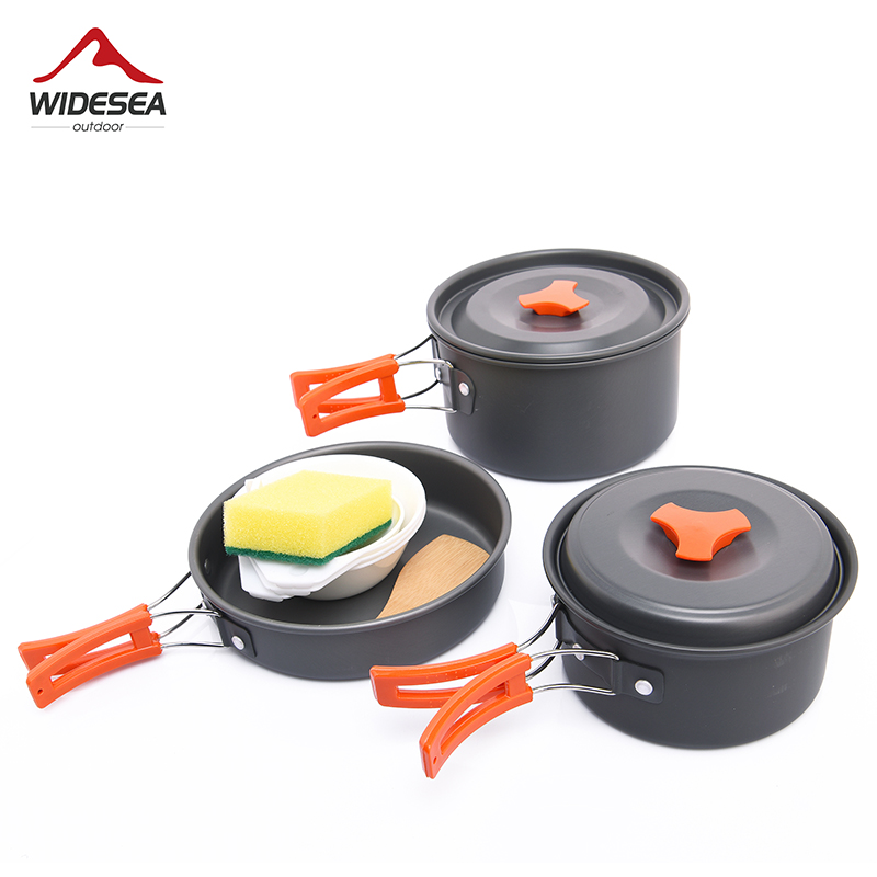 Camping Cooking Kit - Widesea conjunto de panelas para acampamento