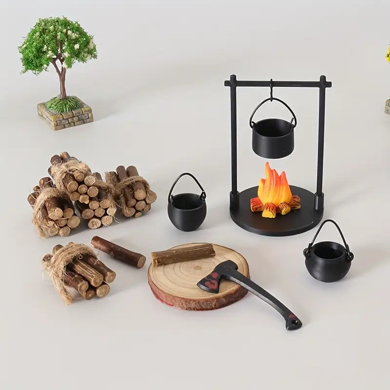 Camping Hanging Cooking Pot - Mini fogueira pendurado fogão pote casa