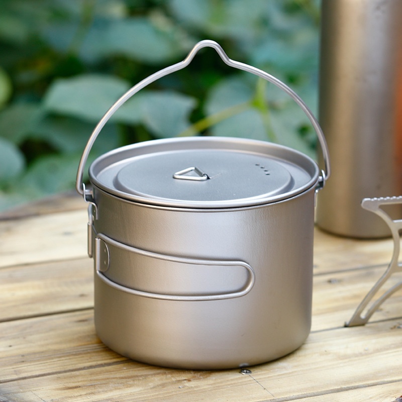 Camping Hanging Cooking Pot - Panela de Sopa Suspensa para Exterior,