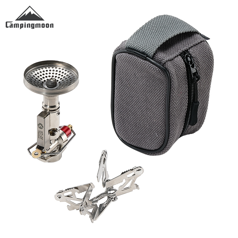Cooking On Camping Stove - Fogão a Gás Portátil CAMPINGMOON XT-2F