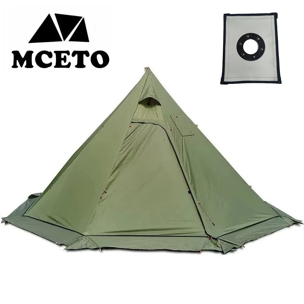 Camping Cooking Tent - Nova barraca piramidal com saia de