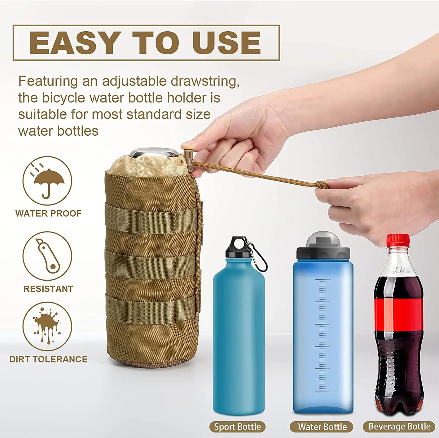 Molle tático garrafa de água s - Camping Cooking Bag avaliação e preço