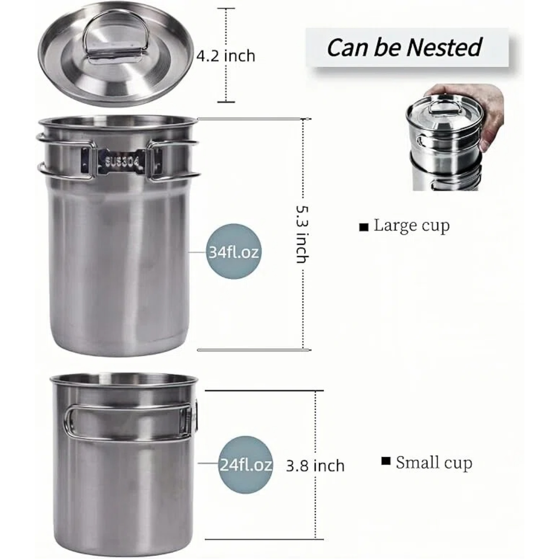 Canecas Dobráveis para Camping - Camping Cooking Kit avaliação e preço