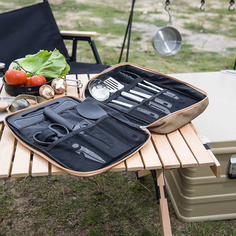 Conjunto de Utensílios de Cozi - Camping Cooking Kit avaliação e preço