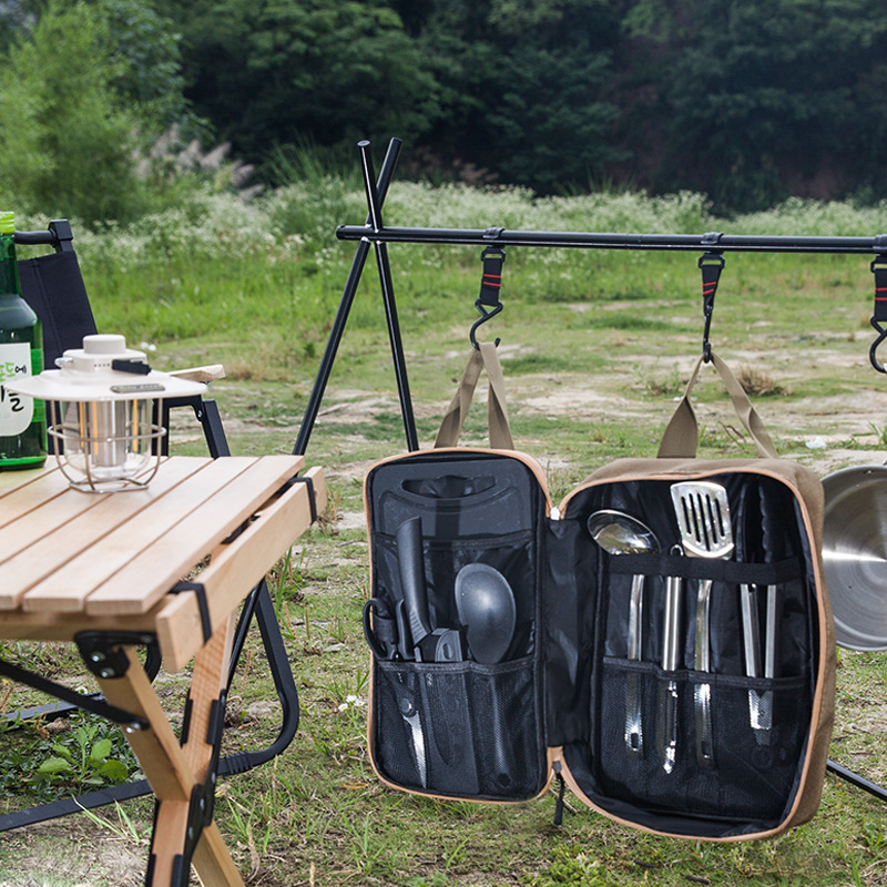 Conjunto de Utensílios de Cozi - Camping Cooking Kit avaliação e preço