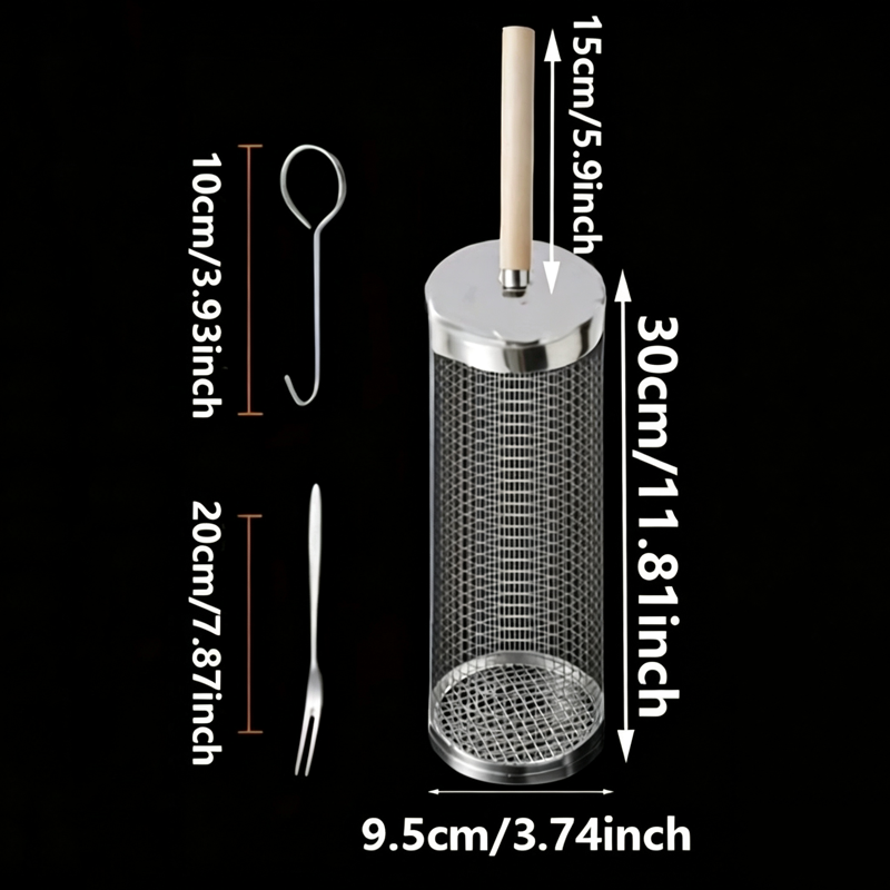 Conjunto de Cestas Redondas de - Camping Cooking Basket avaliação e preço