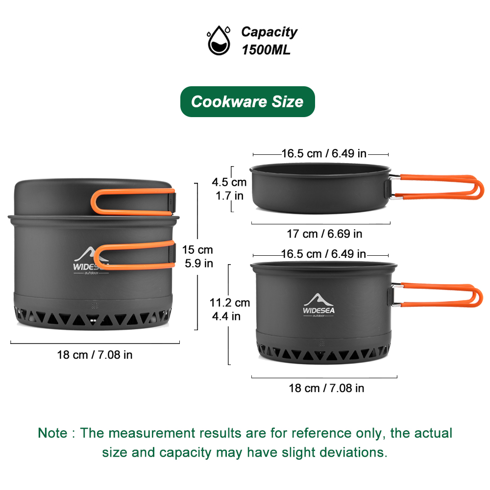 Utensílios de mesa para acampa - Camping Cooking Kit avaliação e preço