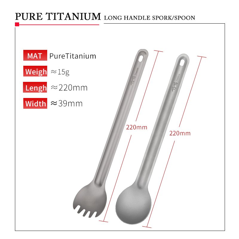 TiTo Colher Spork de titânio c - Camping Cooking Basket avaliação e preço