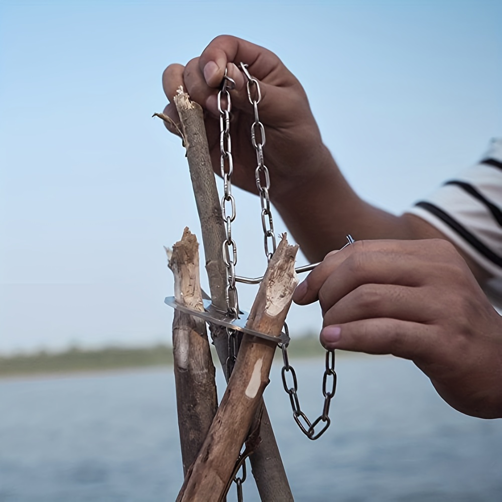 Portátil destacável ao ar livr - Camping Hanging Cooking Pot avaliação e preço