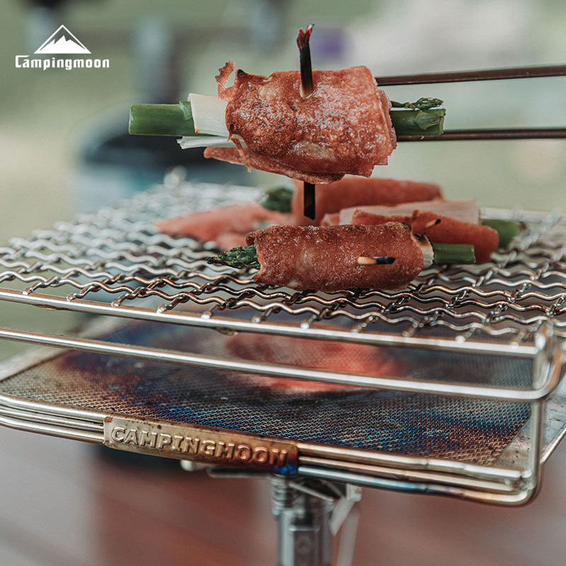 CAMPINGMOON Grelha Dobrável de - Cooking On Camping Stove avaliação e preço