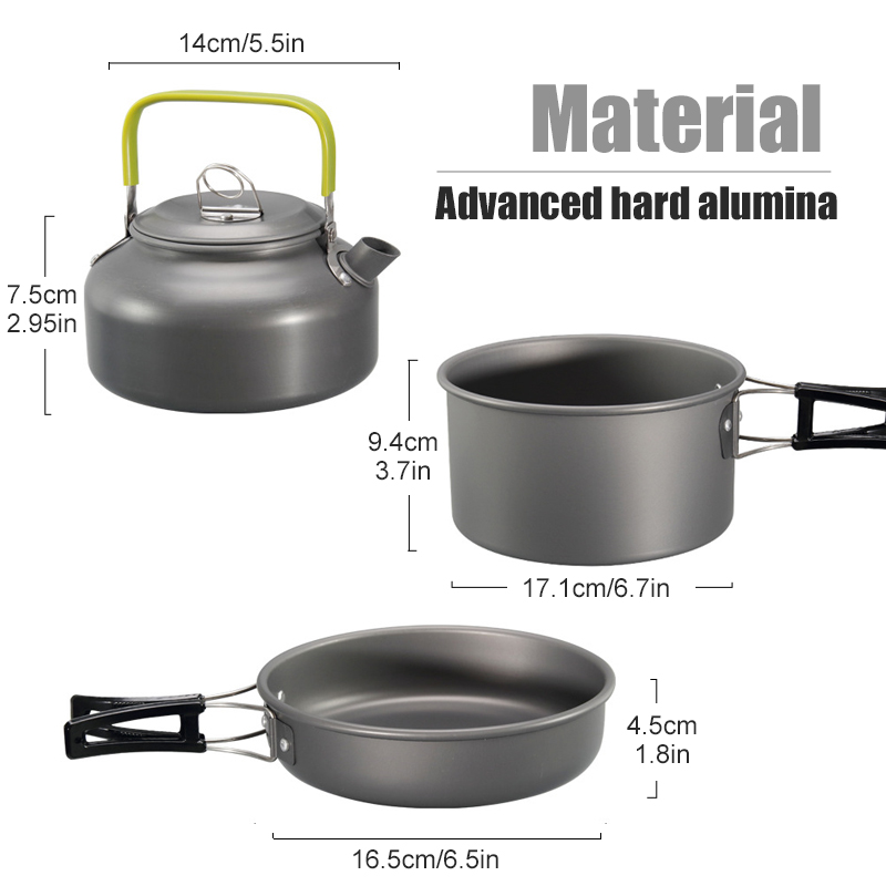 Westtune kit de panelas de aca - Camping Cooking Kit avaliação e preço
