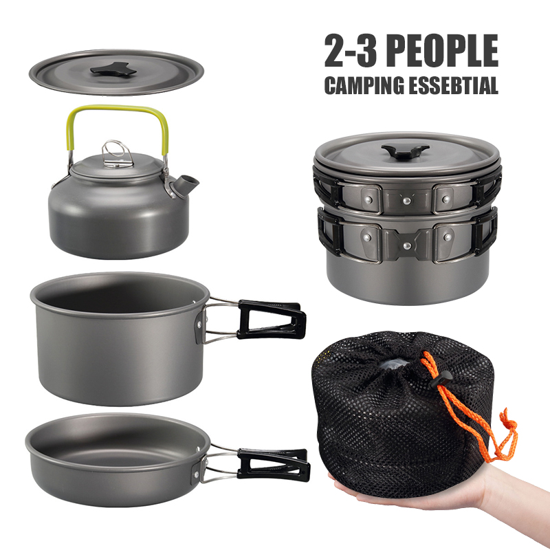 Westtune kit de panelas de aca - Camping Cooking Kit avaliação e preço
