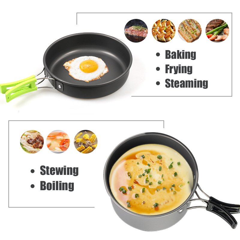 Westtune kit de panelas de aca - Camping Cooking Kit avaliação e preço