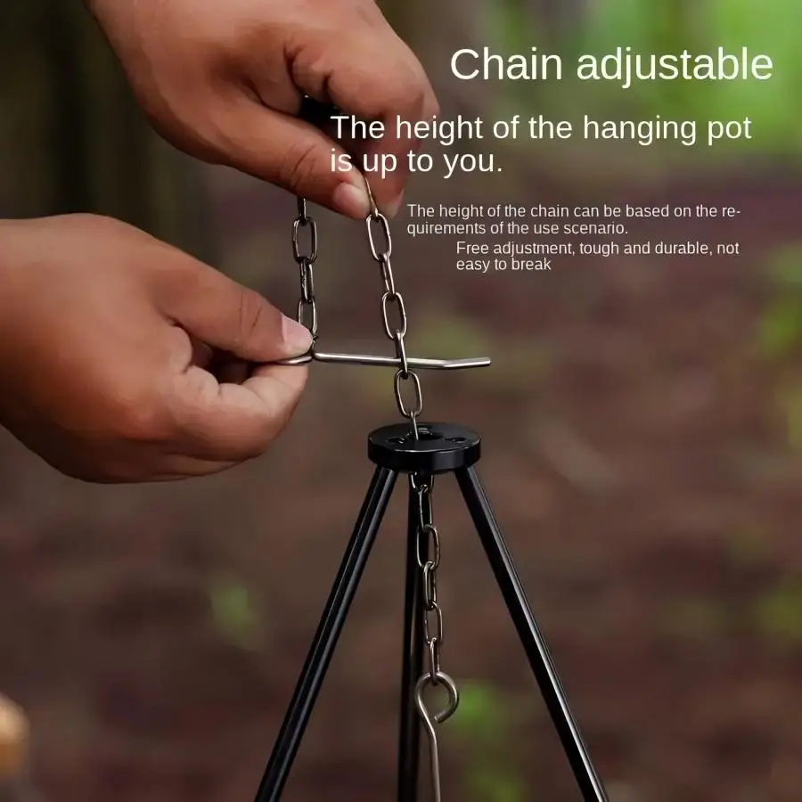 Suporte Portátil Dobrável TRAL - Camping Hanging Cooking Pot avaliação e preço
