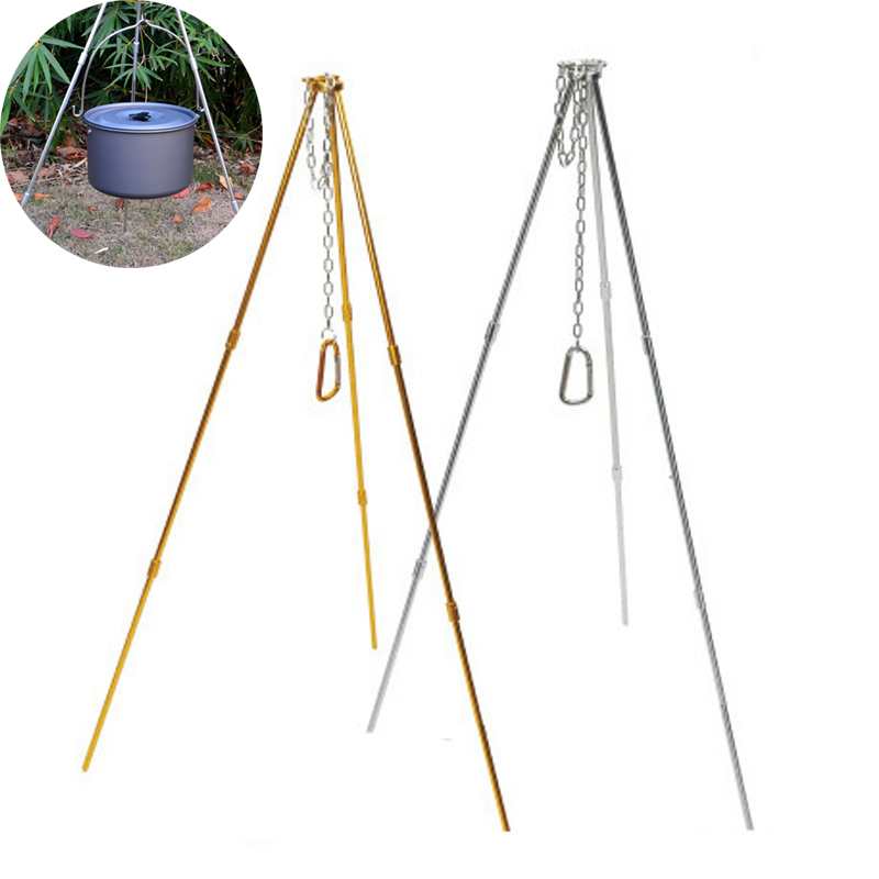 Tripé para acampamento ao ar l - Camping Hanging Cooking Pot avaliação e preço