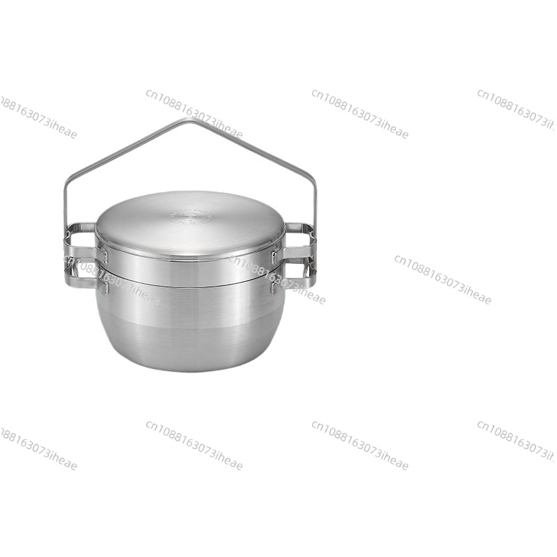 Panela de aço inoxidável espes - Camping Hanging Cooking Pot avaliação e preço