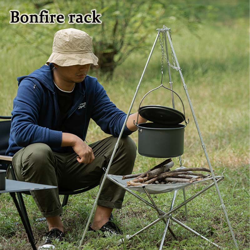 Portátil Camping Fogueira Trip - Camping Hanging Cooking Pot avaliação e preço