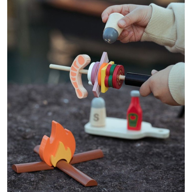 Acampamento de madeira fingir  - Camping Cooking With Kids avaliação e preço