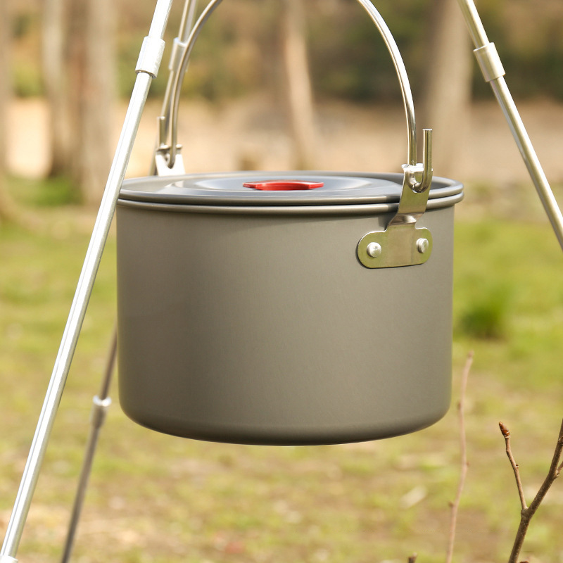 Panelas Suspensas para Camping - Camping Hanging Cooking Pot avaliação e preço