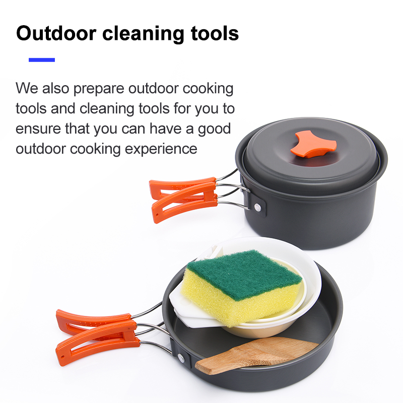 Widesea conjunto de panelas pa - Camping Cooking Kit avaliação e preço