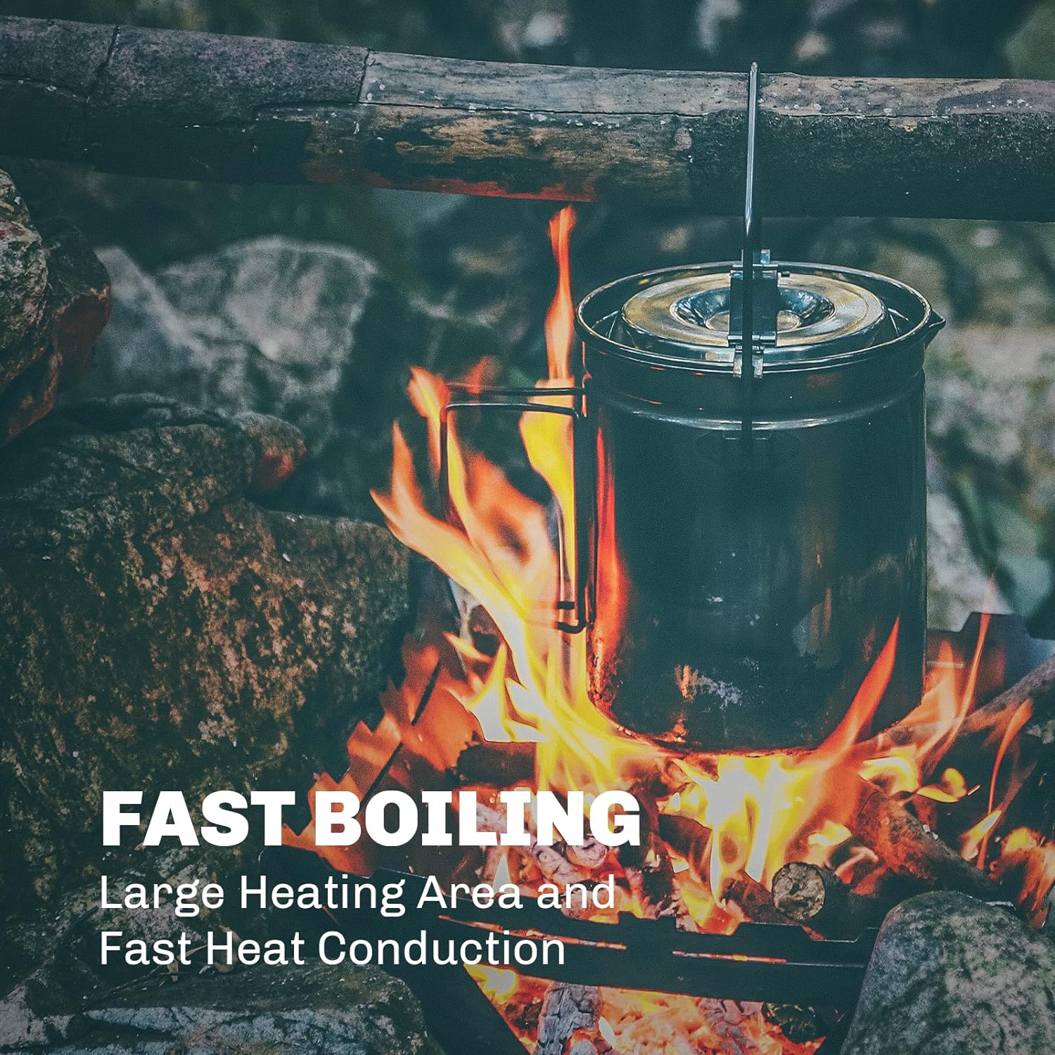 Panela a vapor de aço inoxidáv - Camping Cooking Kit avaliação e preço