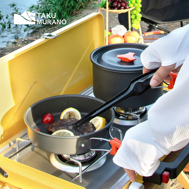 Conjunto de utensílios de cozi - Camping Cooking Basket avaliação e preço