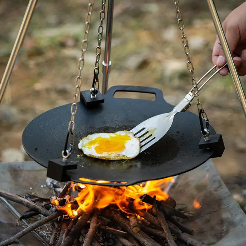 Suporte Triangular de Alumínio - Camping Hanging Cooking Pot avaliação e preço