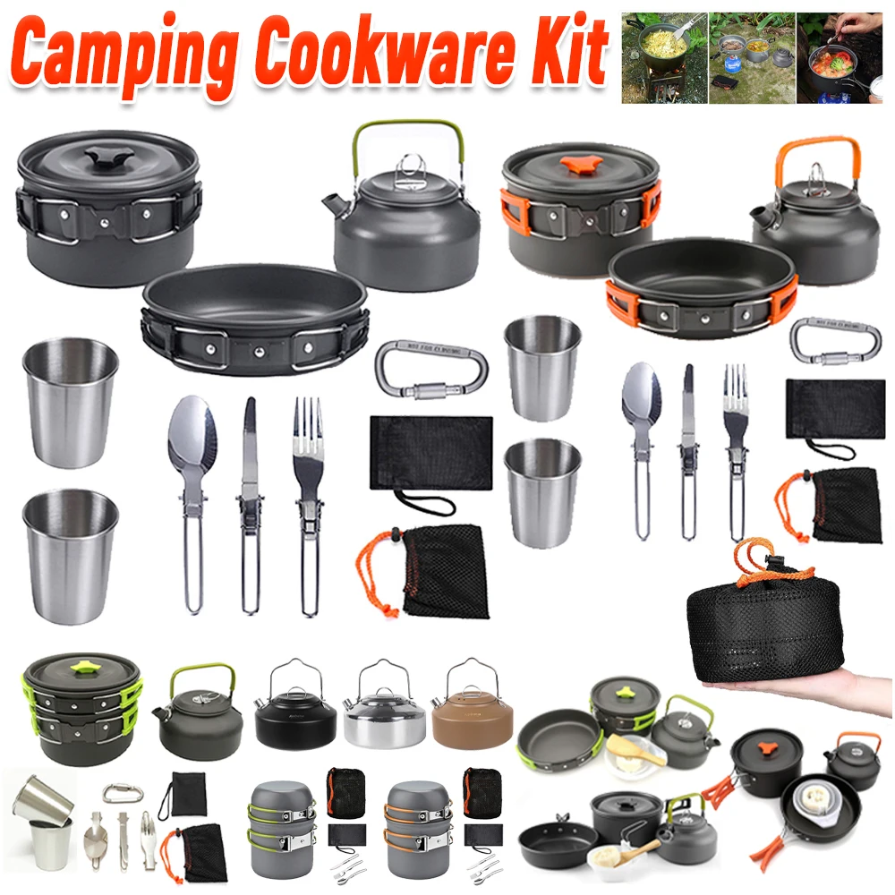 Kit de Utensílios de Cozinha p - Camping Cooking Kit avaliação e preço